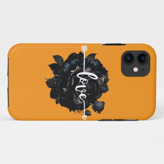 Liebe Rose Case-Mate iPhone Hülle (Rückseite (Horizontal))