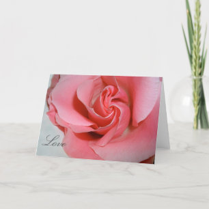 Liebe Rose Feiertagskarte