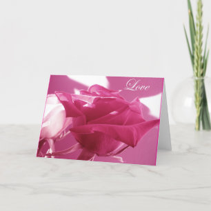 Liebe Rose Feiertagskarte
