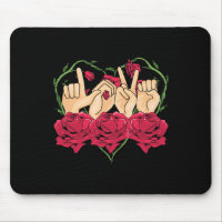 Liebe Rose Gebärdensprache Herzstück ASL Sensibili