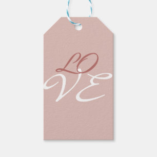 Liebe Rose Gold Farbe Kalligrafie Schriftzug Geschenkanhänger