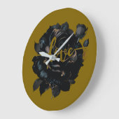 Liebe Rose Große Wanduhr (Winkel)