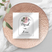 Liebe Rose Minimal Wedding Napkins Serviette