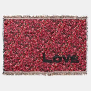 "LIEBE" & Rose Muttertagswurzel Decke