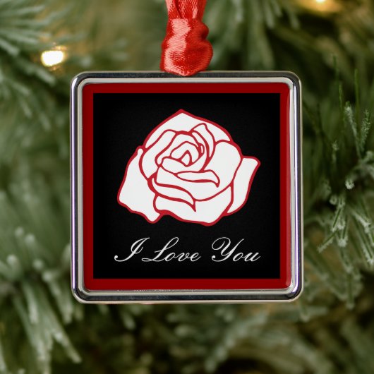 Liebe Rose Ornament (Baum)