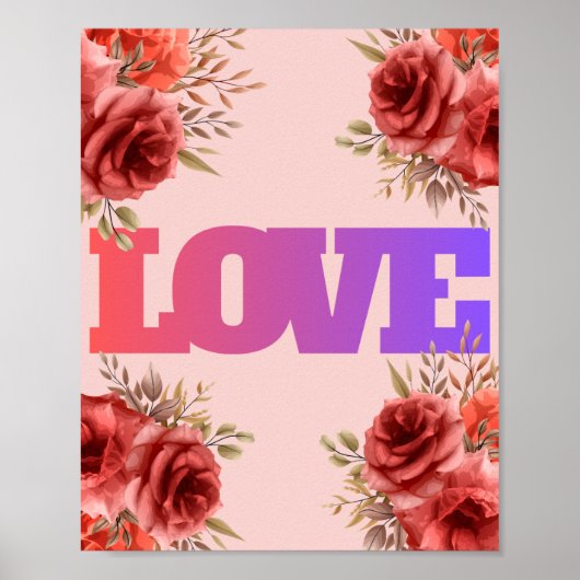Liebe Rose Poster (Vorne)