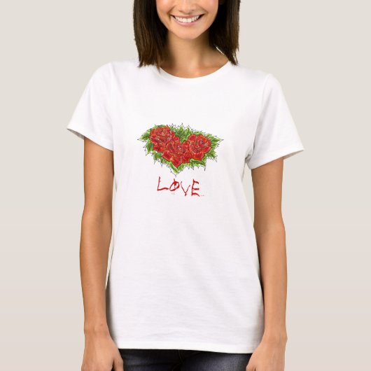 Liebe Rose T-Shirt (Vorderseite)