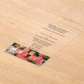 Liebe Rosenstraße Braut und Groom klar Acryleinladungen (Ablage )