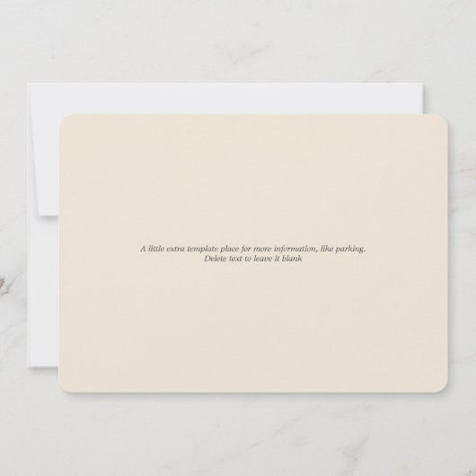 Liebe Rost-Brautparty Einladung (Rückseite)