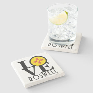 LIEBE Roswell New Mexico Steinuntersetzer