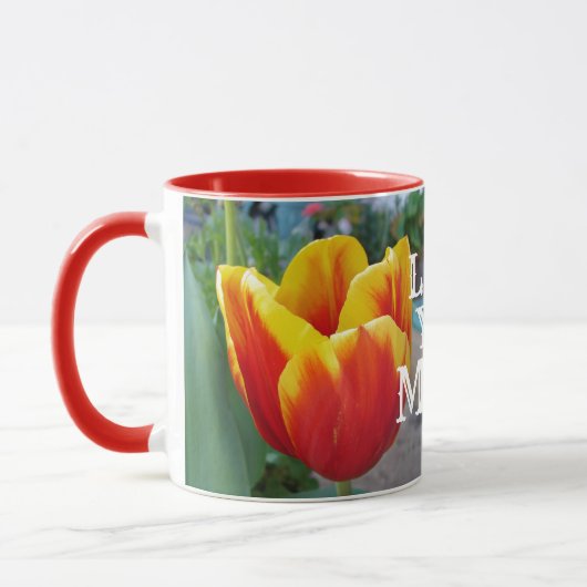 Liebe Rot-Gelb-Tulip Tasse (Links)