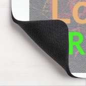 LIEBE ROT GOLD GRÜN MOUSEPAD (Ecke)