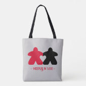 Liebe, Rot-Schwarz-Tasche Tasche (Rückseite)