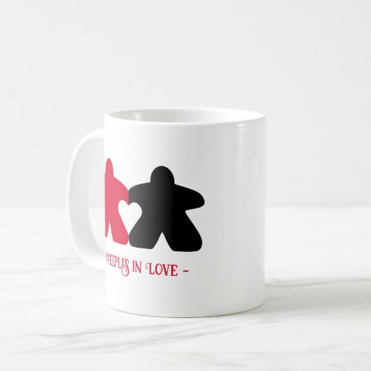 Liebe, Rot-Schwarz-Tasse Kaffeetasse (Vorderseite Links)