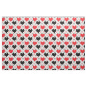 Liebe Rot-Schwarz-Valentine Stoff (Fat Quarter (45,7 x 55,9 cm))