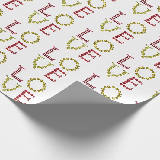 Liebe, rot und gelb geschenkpapier (Ecke)