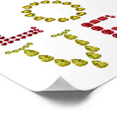 Liebe, rot und gelb poster (Ecke)