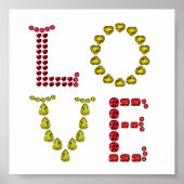 Liebe, rot und gelb poster (Vorne)