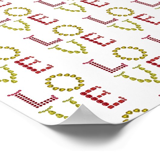 Liebe, rot und gelb poster (Ecke)