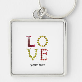 Liebe, rot und gelb schlüsselanhänger