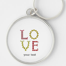 Liebe, rot und gelb schlüsselanhänger