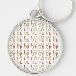 Liebe, rot und gelb schlüsselanhänger