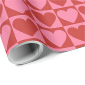 Liebe Rot und Rosa Herz Geschenkpapier (Rolleneckpunkt)