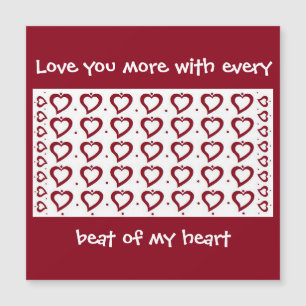 Liebe Rot und Weiß - Kleine Punkte Mehr Karte
