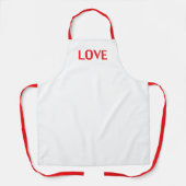 Liebe, rot weiß schürze (Vorderseite)