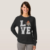 Liebe Rotbraune Hautfarbe Proboscis Affe T-Shirt (Vorne ganz)