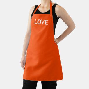 Liebe, rotbraune Lava Schürze