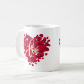 Liebe Rote Farbe Kaffeetasse (Vorderseite Links)