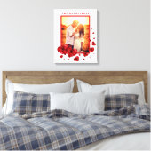 Liebe Rote Herzen Foto Rahmen Leinwanddruck (Insitu (Schlafzimmer))