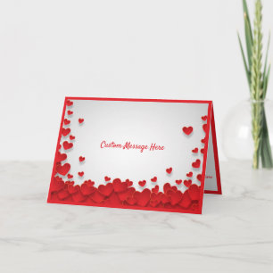 Liebe & Rote Herzen Valentinstag Romantik Karte