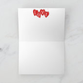 Liebe Rote Herzkarte Karte (Innenseite)