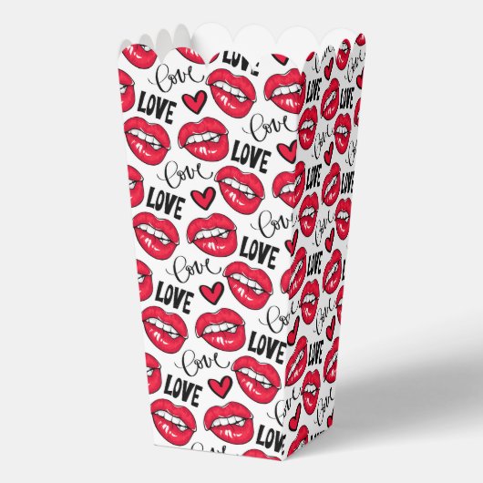 Liebe Rote Lippen Geschenkschachtel (Vorderseite)