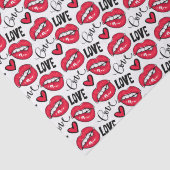 Liebe Rote Lippen Seidenpapier (Detail)