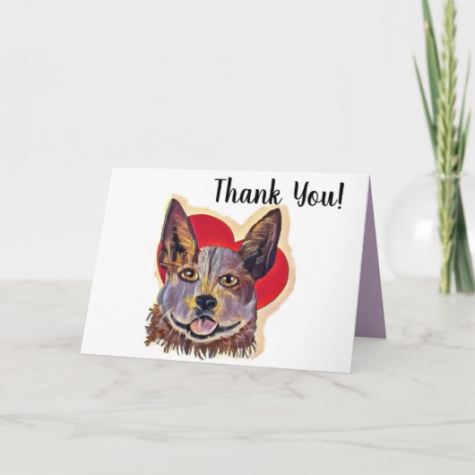 Liebe Rote Merle PopArt Rinder Hunde Herzstück Karte (Vorderseite)