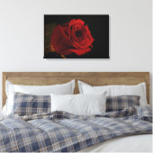Liebe rote Rose Leinwanddruck (Insitu (Schlafzimmer))