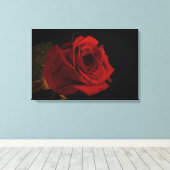 Liebe rote Rose Leinwanddruck (Insitu (Holzboden))