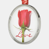 Liebe Rote Rose Ornament (Links)