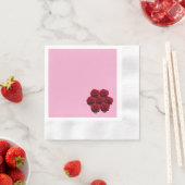 Liebe. Rote Rosen aus dem Garten. Serviette (Beispiel)