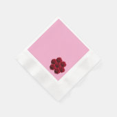Liebe. Rote Rosen aus dem Garten. Serviette (Ecke)