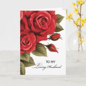 Liebe-Rote Rosen zum Hochzeitstag Karte (Gelbe Blume)