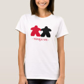 Liebe, Rote und Schwarze Frauen Shirt (Vorderseite)