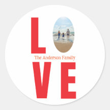 Liebe Rotes Foto Oval