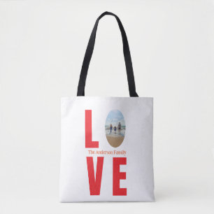 Liebe Rotes Foto Oval Tasche