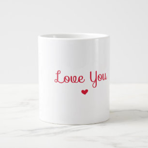 Liebe rotes Herz Jumbo-Tasse