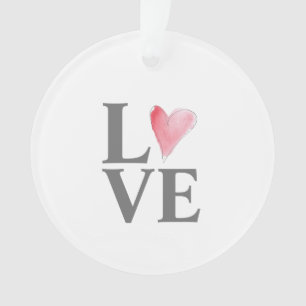 Liebe Rotes Herz Ornament