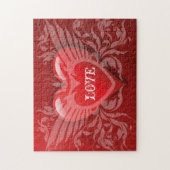 Liebe rotes Herz Puzzle (Vertikal)